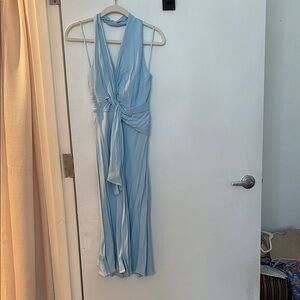 Reiss Light Blue Halter Dress